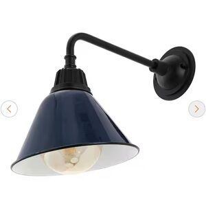 Black and Blue Wall Sconce Light